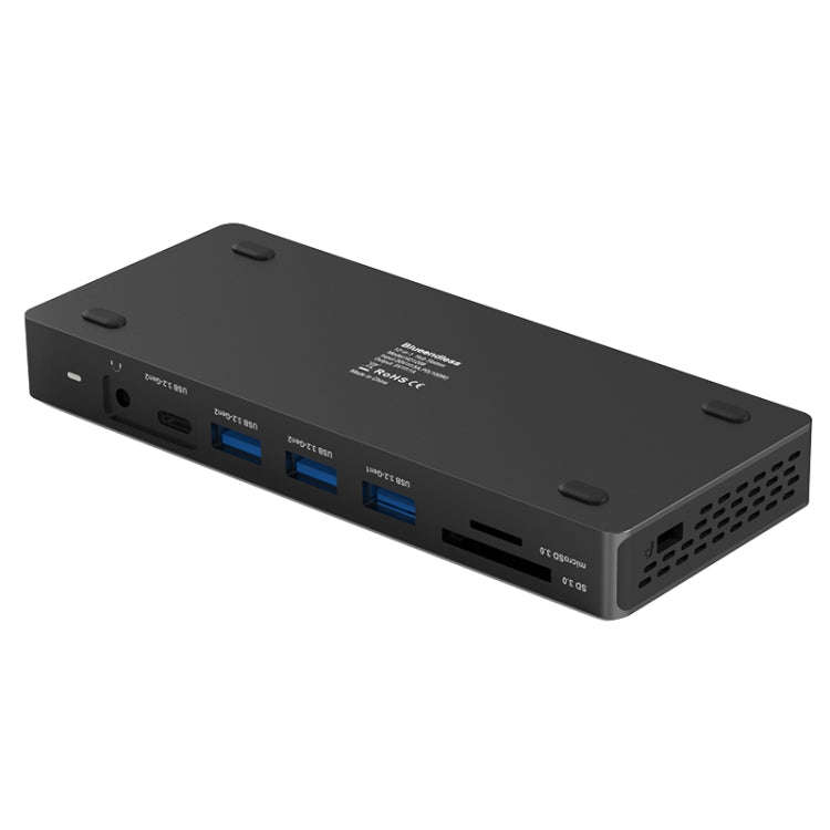 Blueendless 12-In-1 HD Multifunctional Docking Station 10Gbps Splitter With Switch(8K+4K HDMI x 2)