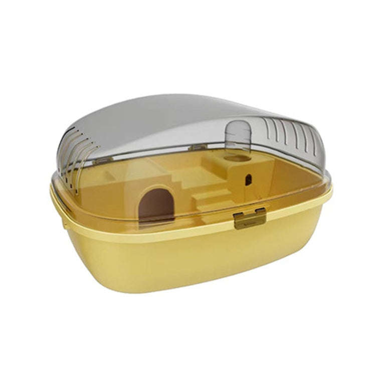 Panoramic Transparent Multi-Functional Large Space Hamster Cage, Style: Yellow Basic Model