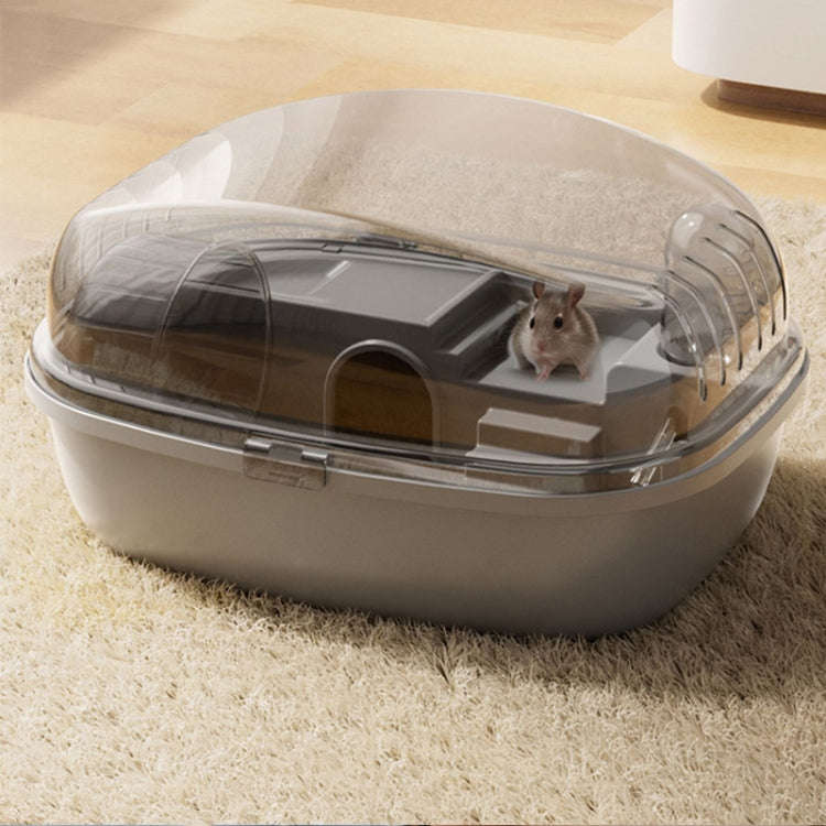 Panoramic Transparent Multi-Functional Large Space Hamster Cage, Style: Pink Basic Model
