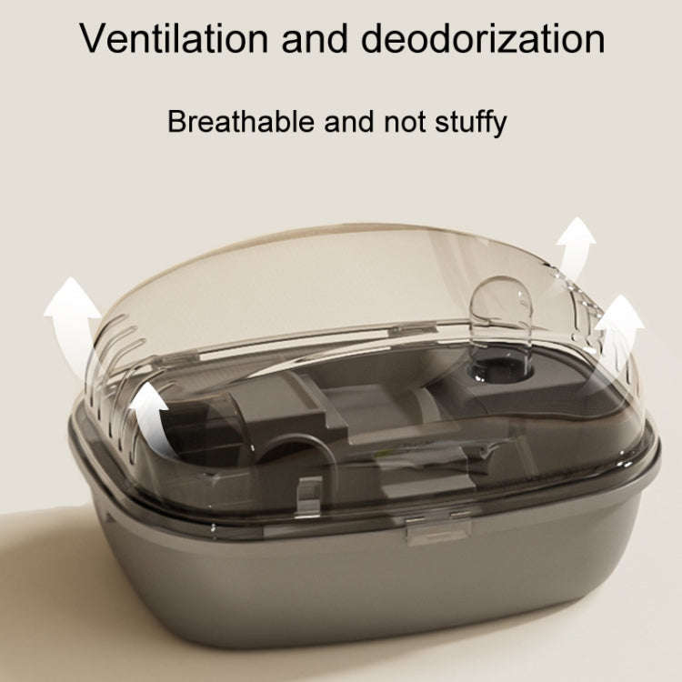 Panoramic Transparent Multi-Functional Large Space Hamster Cage, Style: Gray Upgrade Model