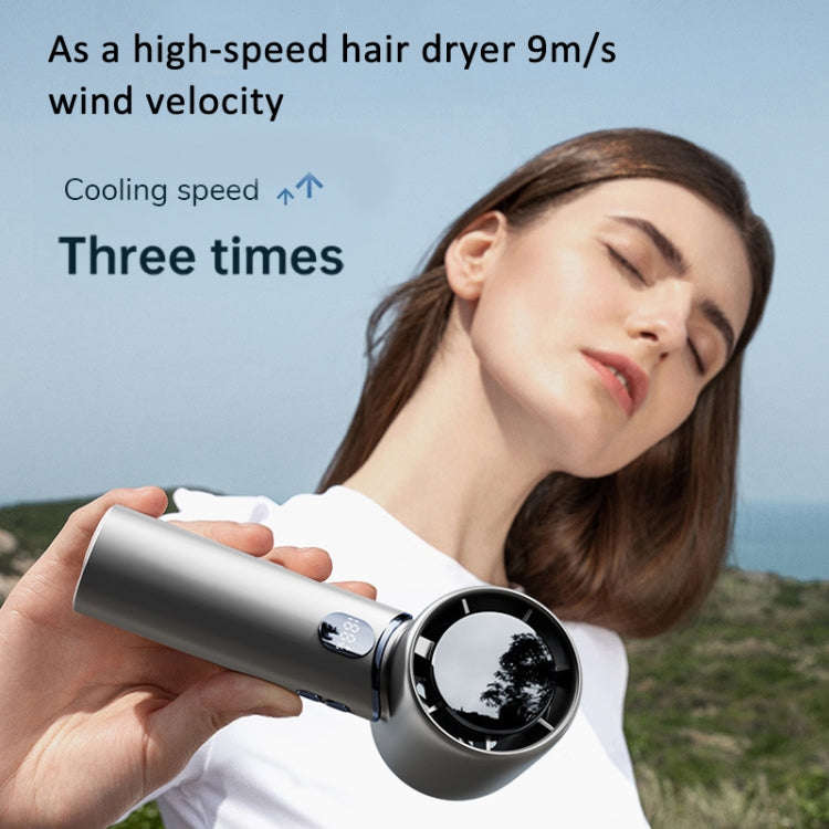Handheld Turbine Fan 120 Speed ?Brushless Motor Fan(Space Gray)