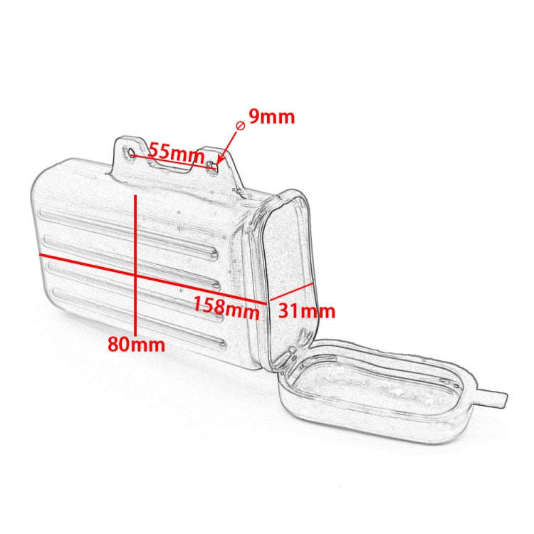 For Suzuki DR250 Off-Road Motorcycle Saving Tool Box(Black)