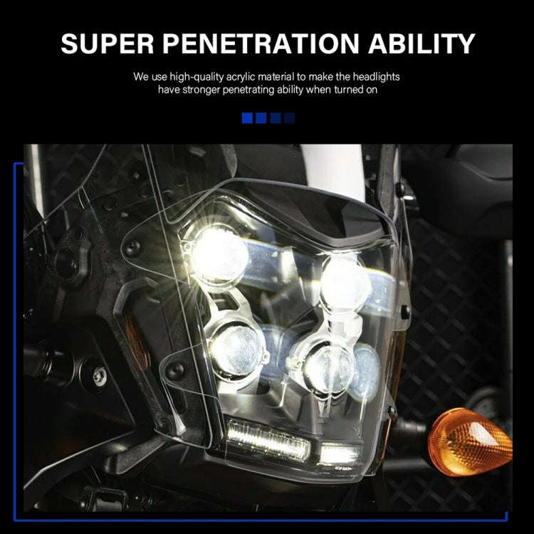 For Yamaha Tenere 700 Headlight Acrylic Protective Cover(Transparent)