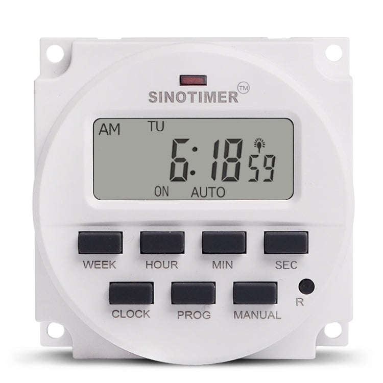 SINOTIMER TM618SH  1 Second Interval Digital LCD Timer Switch Programmable Time Relay 12V