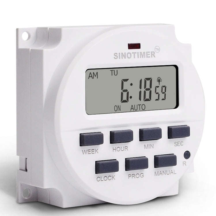 SINOTIMER TM618SH  1 Second Interval Digital LCD Timer Switch Programmable Time Relay 110V