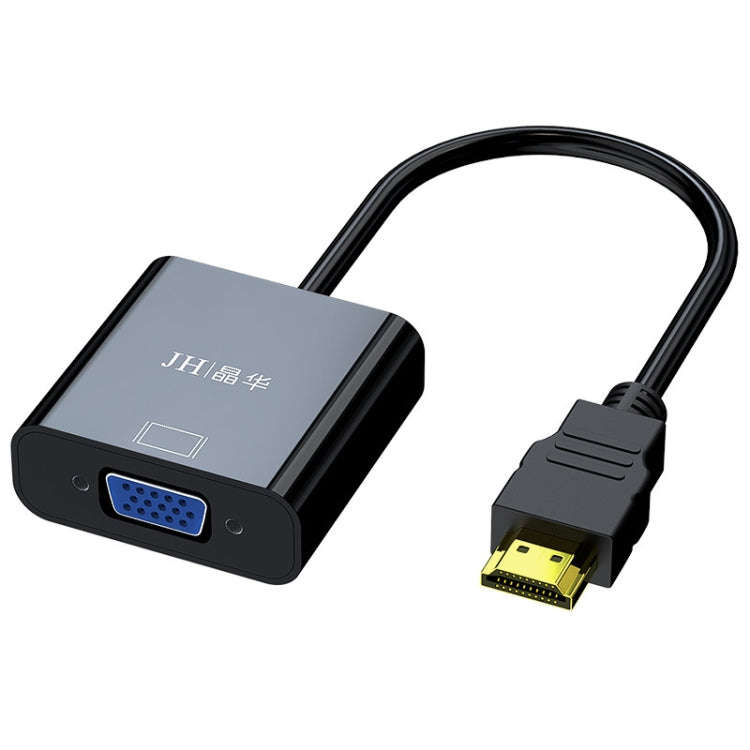 JINGHUA HDMI To VGA Adapter Cable Laptop Video Converter, Color: No Audio Black
