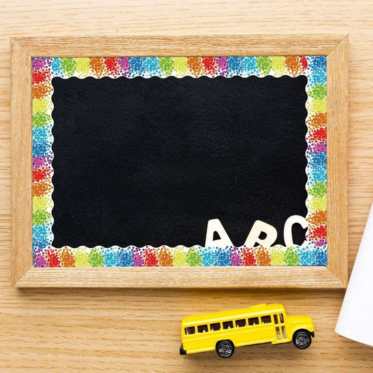 7cm x 20m Colorful Polka Dot Border Stickers Bulletin Board Borders
