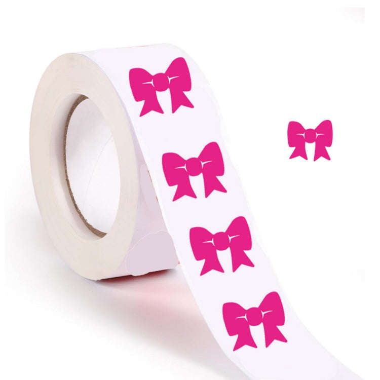 500pcs /Roll Pink Bow Tanning Sunbathing Stickers Self Adhesive Body Stickers