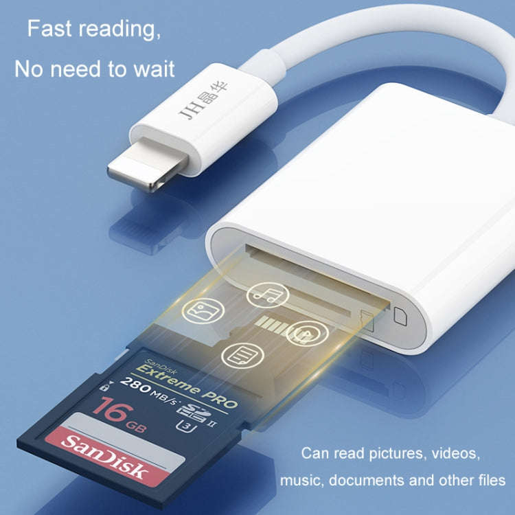 JINGHUA Mobile Phone Card Reader Converter Memory Card Reader, Model: Type-C With Cable SD