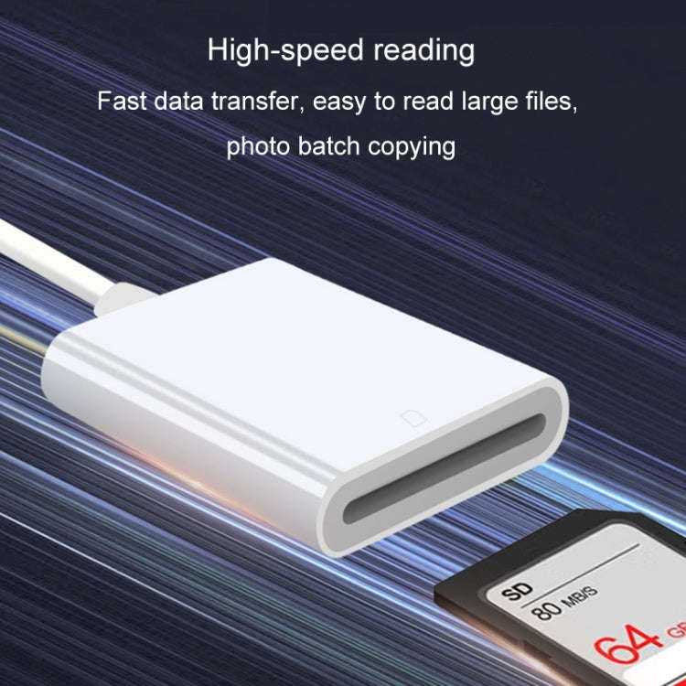 JINGHUA Mobile Phone Card Reader Converter Memory Card Reader, Model: Type-C With Cable SD