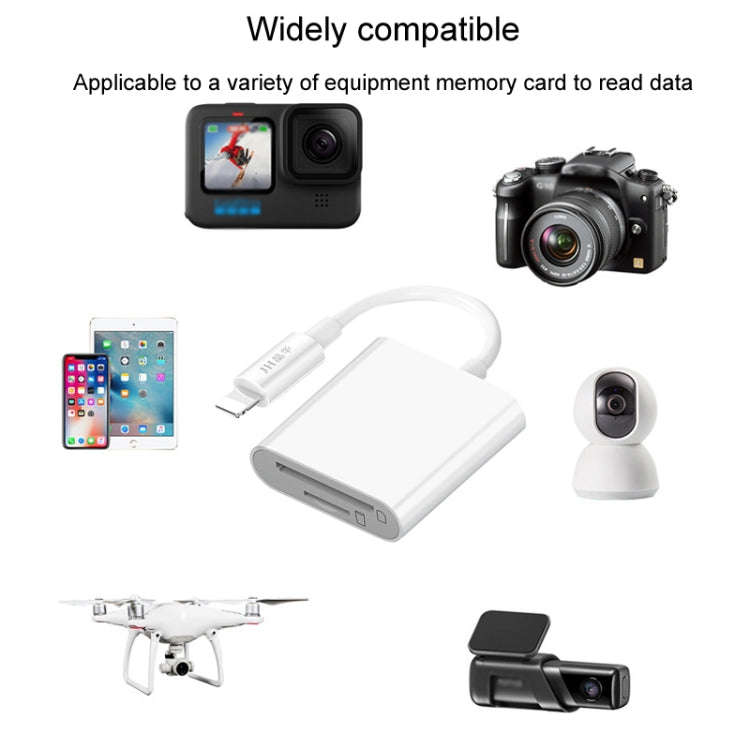 JINGHUA Mobile Phone Card Reader Converter Memory Card Reader, Model: Type-C With Cable SD