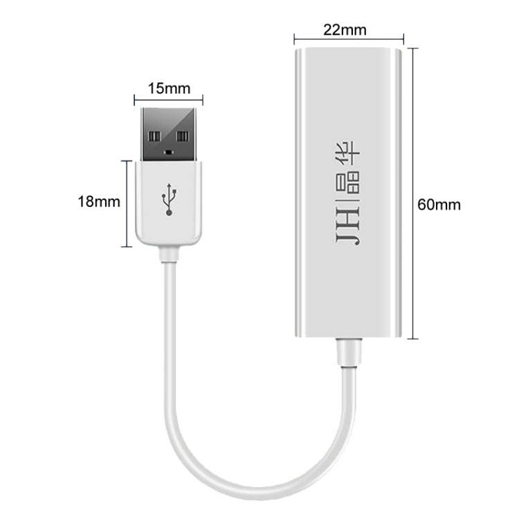 JINGHUA Z310 USB2.0 To RJ45 100Mbps Network Card Network Interface Box Laptop Network Card Free D...