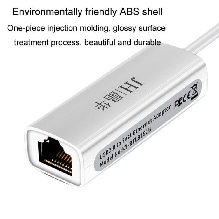 JINGHUA Z310 USB2.0 To RJ45 100Mbps Network Card Network Interface Box Laptop Network Card Free D...
