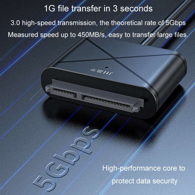 JINGHUA USB3.0 To SATA HDD Adapter Cable For 2.5/3.5 Inch External HDD SSD Hard Drive(30cm)