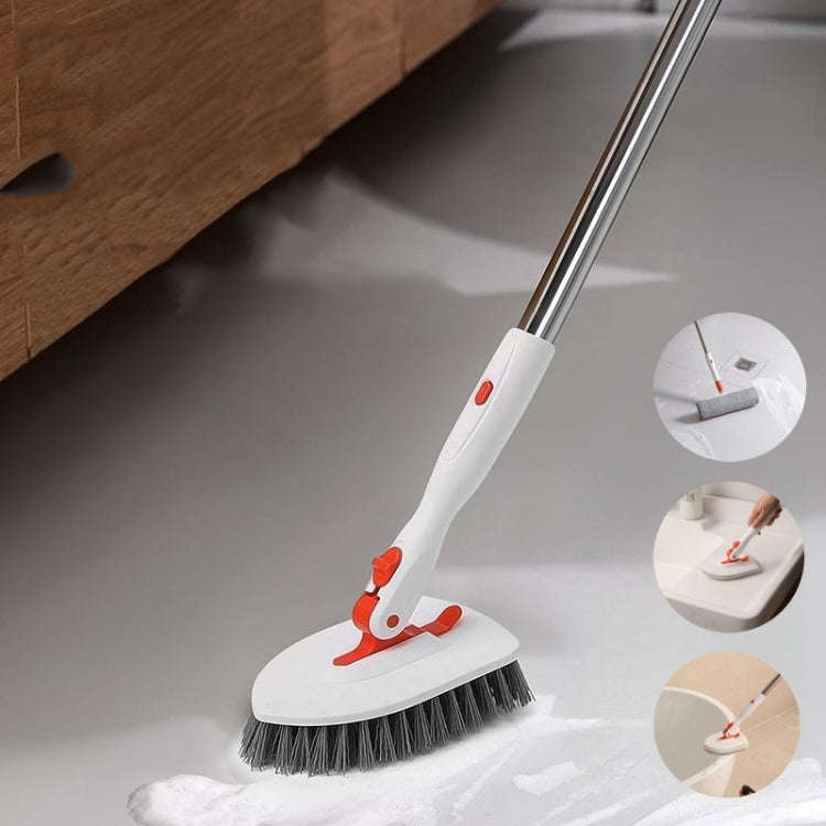 Shower Cleaning Brush With 52 Inch Adjustable Handle Tub Tile Scrubber Brush, Spec: Set 3