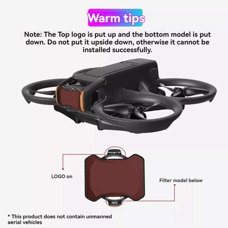 For DJL Avata RCSTQ Crossing Machine Filter Protective Mirror Accessories, Style: UV