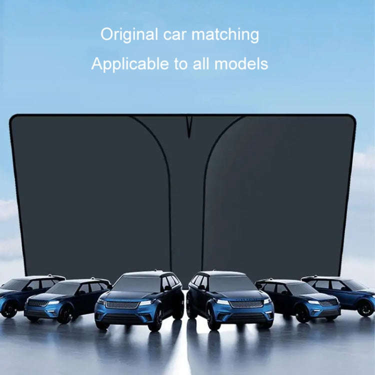 145x90cm Car Front Windshield Sunshade Colorful Laser Heat Insulation Sunscreen Sunshade Umbrella