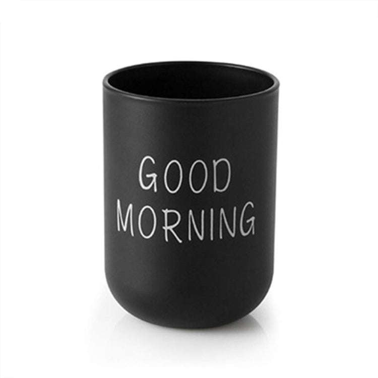 Household Handy Cleaning Mouthwash Cup Couple Washing and Brushing Cup(Black)