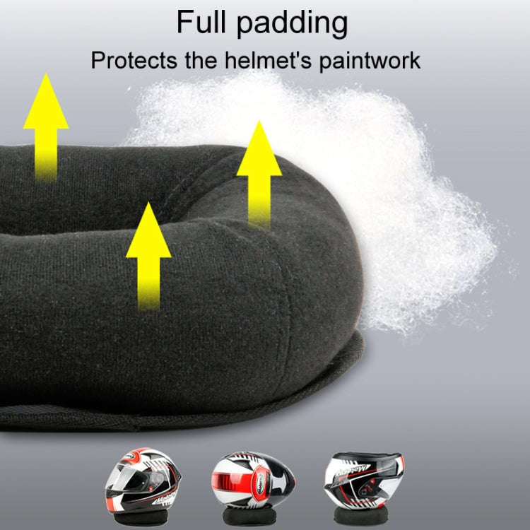 Multifunctional Household Helmet Support Pads Ventilator Motorcycle Helmet Placement Base(Black)