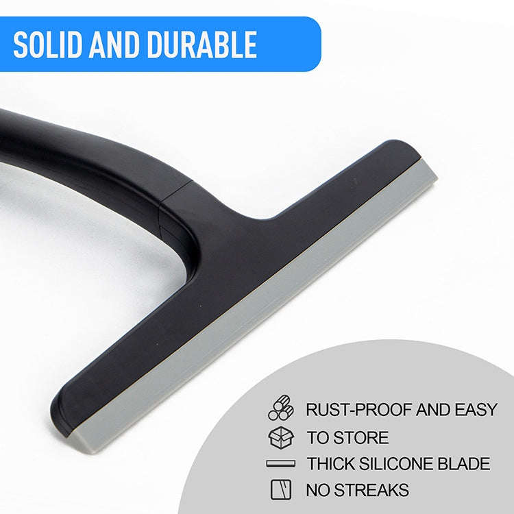 Plastic Glass Scraper Bathroom Glass Cleaning Tool(Black)