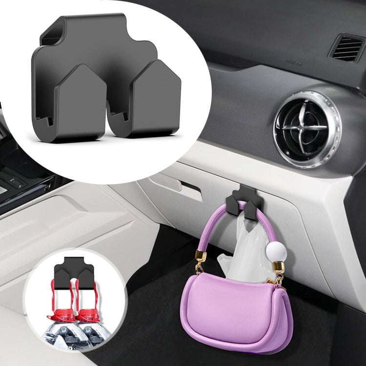2pcs Car Front Seat Storage Box Hook For BYD Yuan Plus(Black)