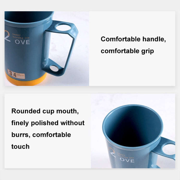 Thickened Wash Cup Home Couple Mouthwash and Brushing Cup(Black)