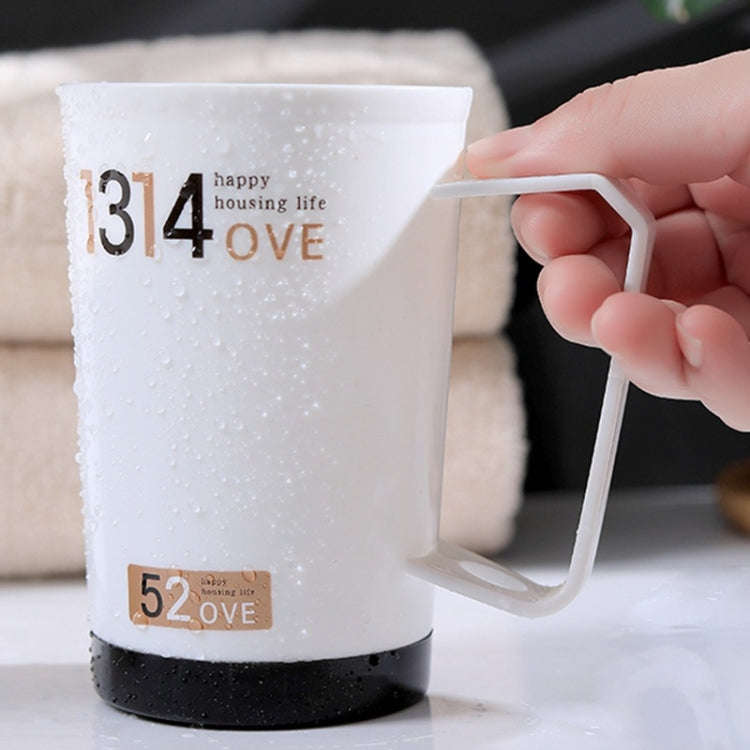 Thickened Wash Cup Home Couple Mouthwash and Brushing Cup(Black)