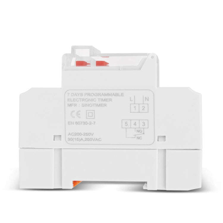 SINOTIMER TM919BK 85-265V AC 30A Programmable Digital Timer Switch Automatic Cycle Timing Controller