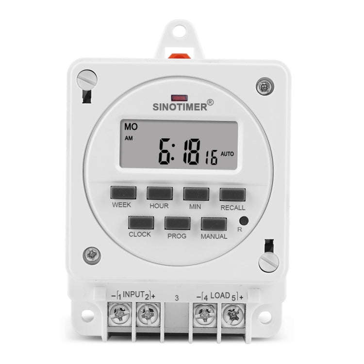 SINOTIMER TM618E -4 12V Smart Digital 7 Days Programmable Timer Switch 16A Controller With Mounti...