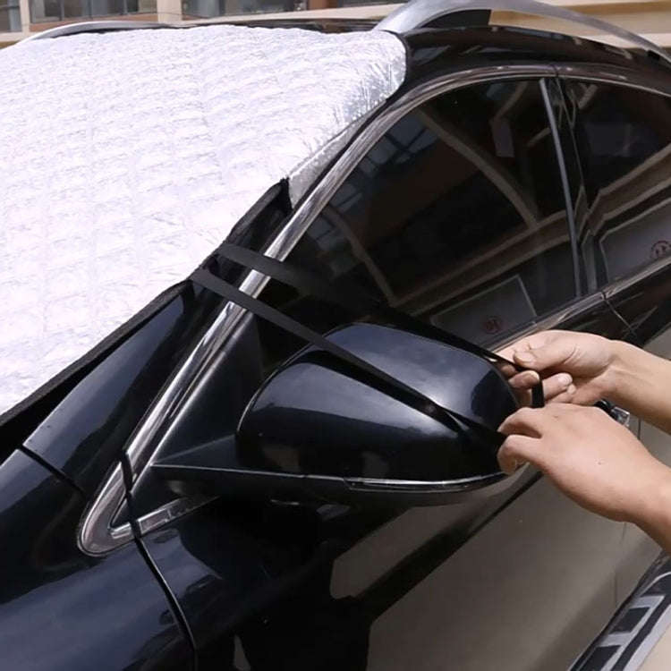 Car Front Windshield Cover Sun Shade Snow Shield Sunscreen Heat Insulation Frostproof Car Coat Ha...