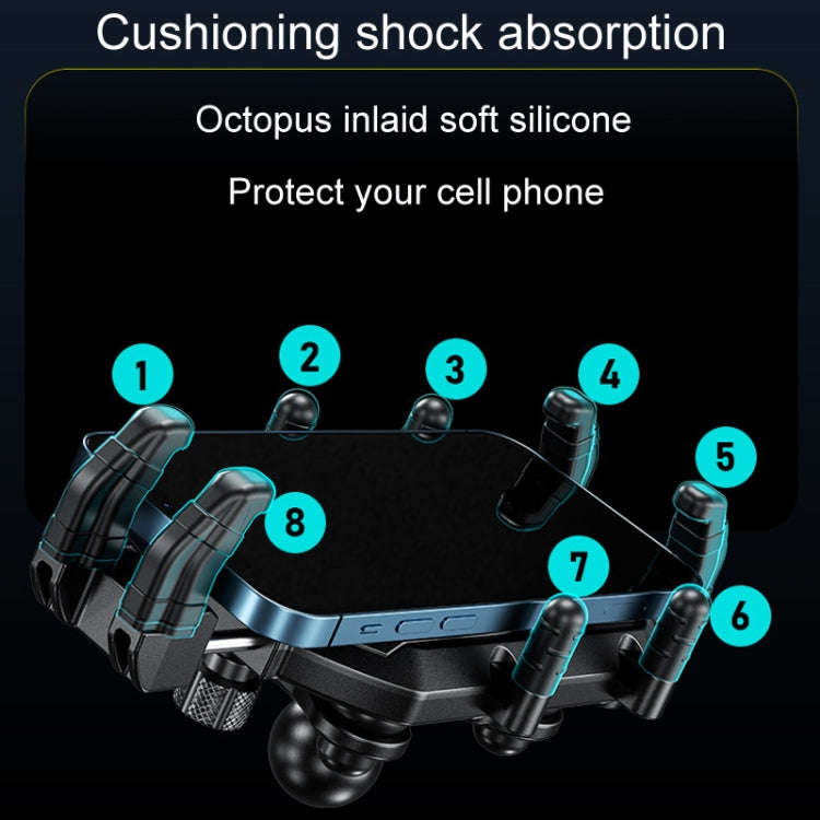 Kewig Motorcycle Octopus Holder Anti-Theft Motorcycle Cell Phone Mounts, Model: M26-C5