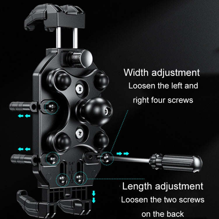 Kewig Motorcycle Octopus Holder Anti-Theft Motorcycle Cell Phone Mounts, Model: M26-C1