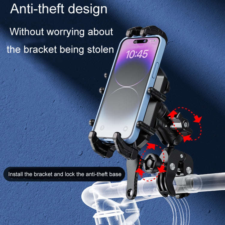Kewig Motorcycle Octopus Holder Anti-Theft Motorcycle Cell Phone Mounts, Model: M26-C5