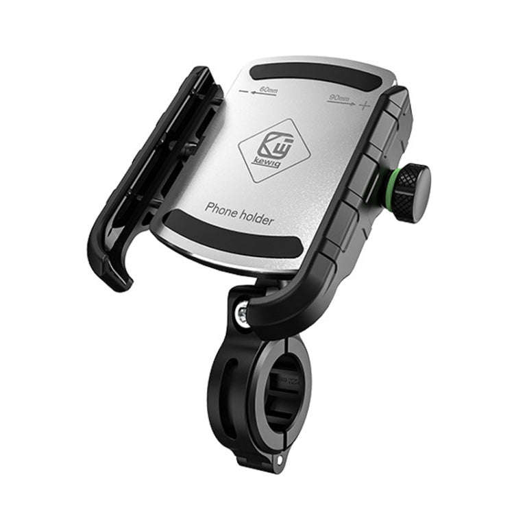 Kewig M8S Bicycle Aluminum Navigation Mount Outdoor Cycling Cell Phone Holder(Silver)