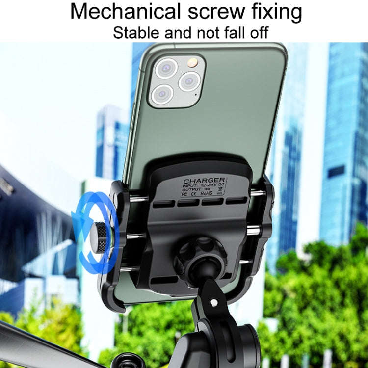 Kewig M8S Bicycle Aluminum Navigation Mount Outdoor Cycling Cell Phone Holder(Blue)