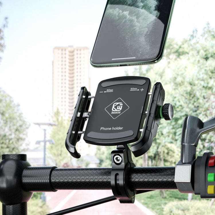 Kewig M8S Bicycle Aluminum Navigation Mount Outdoor Cycling Cell Phone Holder(Blue)