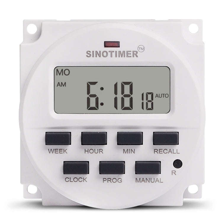 SINOTIMER Programmable Timer Switch Time Controller, Model: TM618H-3 24V
