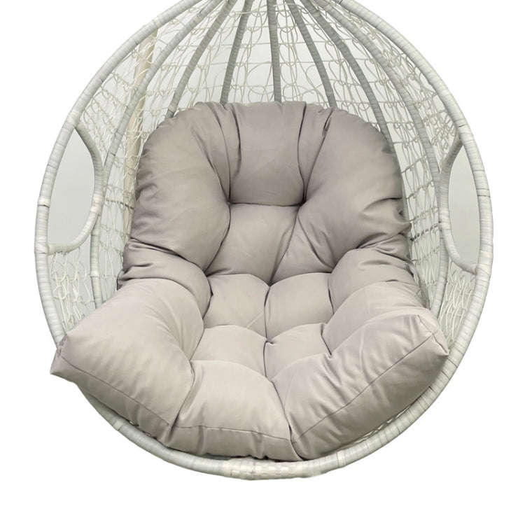 90x120cm Outdoor Waterproof Thickened Soft Hanging Basket Rattan Chair Cushion(Light Gray)