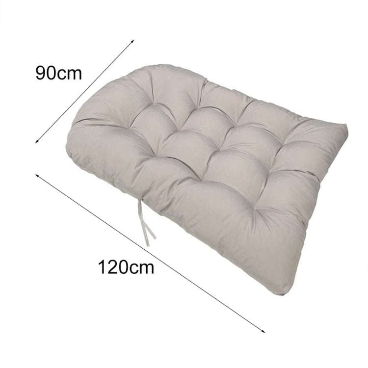90x120cm Outdoor Waterproof Thickened Soft Hanging Basket Rattan Chair Cushion(Dark Gray)
