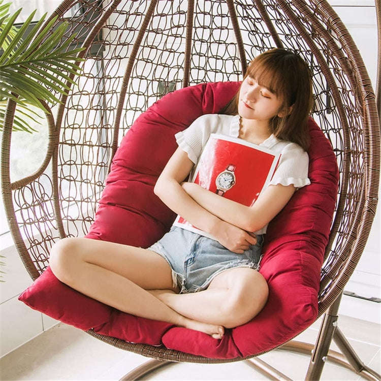 90x120cm Outdoor Waterproof Thickened Soft Hanging Basket Rattan Chair Cushion(Dark Gray)
