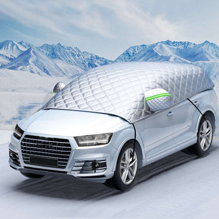 Car Snow Cover Anti-freezing Frost Cover Winter Thickened Car Clothes Blocking Cloth, Style: Full...