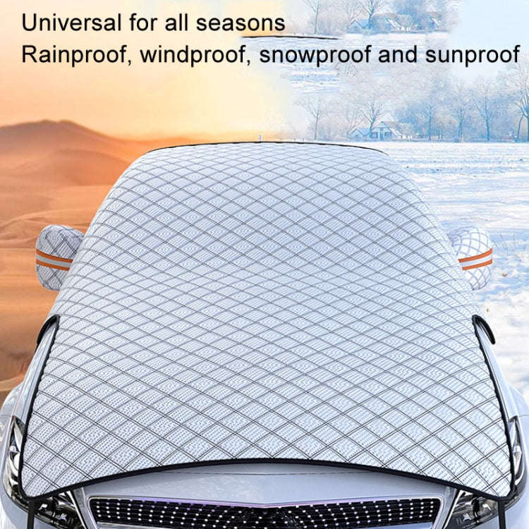 Car Snow Cover Anti-freezing Frost Cover Winter Thickened Car Clothes Blocking Cloth, Style: Full...