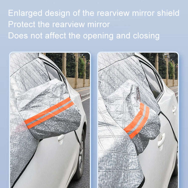 Car Snow Cover Anti-freezing Frost Cover Winter Thickened Car Clothes Blocking Cloth, Style: Full...