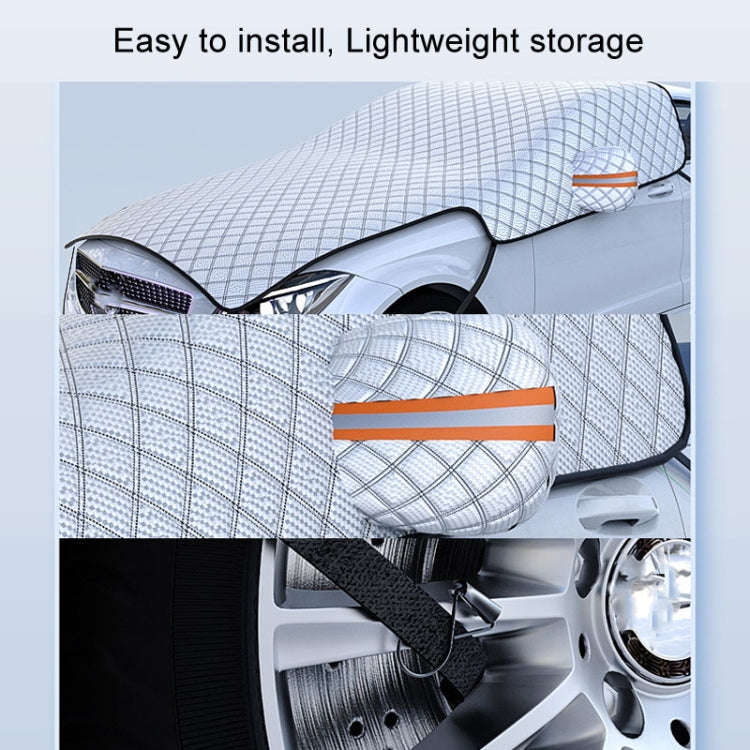 Car Snow Cover Anti-freezing Frost Cover Winter Thickened Car Clothes Blocking Cloth, Style: Full...