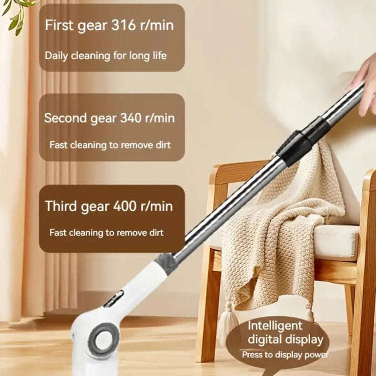 7 In 1 Electric Spin Scrubber Rechargeable Waterproof Floor Clean Bush with 23.6 Inch Adjustable ...
