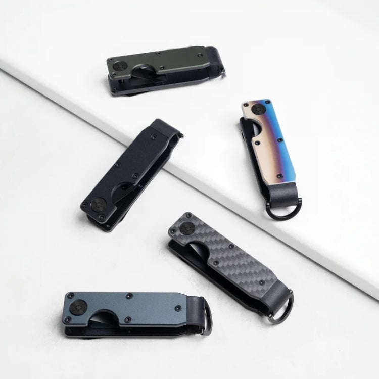 Compact Key Organizer Metal Key Chain Can Hold 2-6 Keys Gradient Color