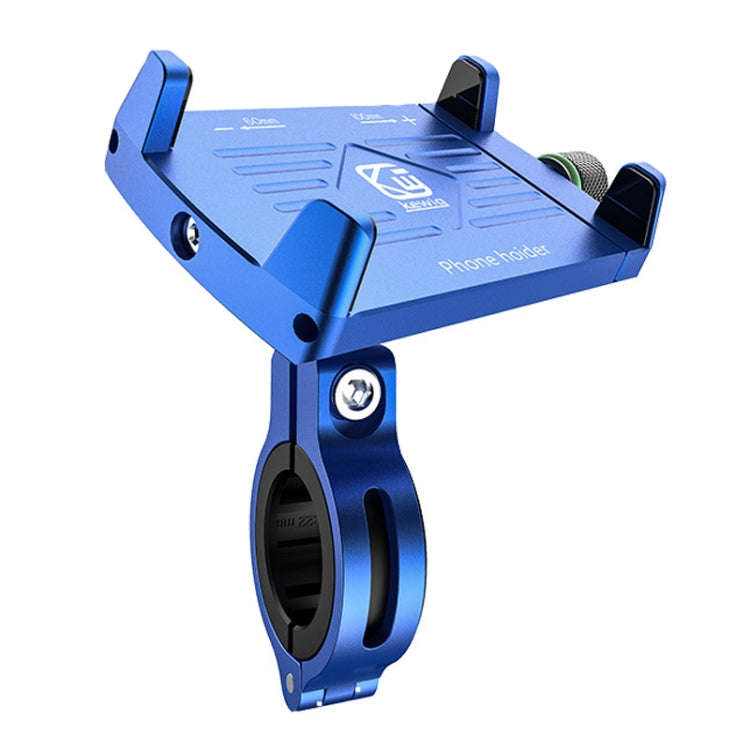 Kewig M7 Bicycle 4 Claws Aluminum Navigational Bracket Outdoor Cycling Cell Phone Holder(Blue)