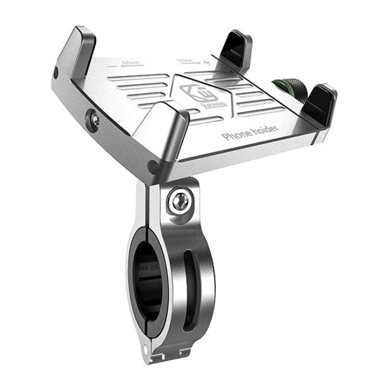 Kewig M7 Bicycle 4 Claws Aluminum Navigational Bracket Outdoor Cycling Cell Phone Holder(Silver)