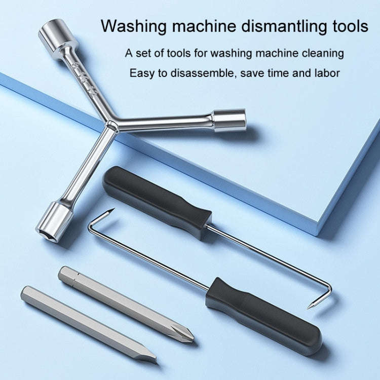 5pcs/Set Boiler Washing Machine Disassembly Cleaning Repair Tools Multifunctional Screwdriver Tri...