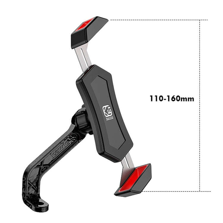 Kewig Bicycle 2 Claws Navigation Bracket Outdoor Cycling Cell Phone Holder With Safety Lock, Mode...